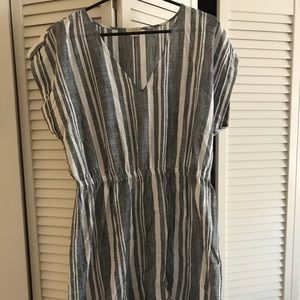 J. Crew blue and white romper. Size M